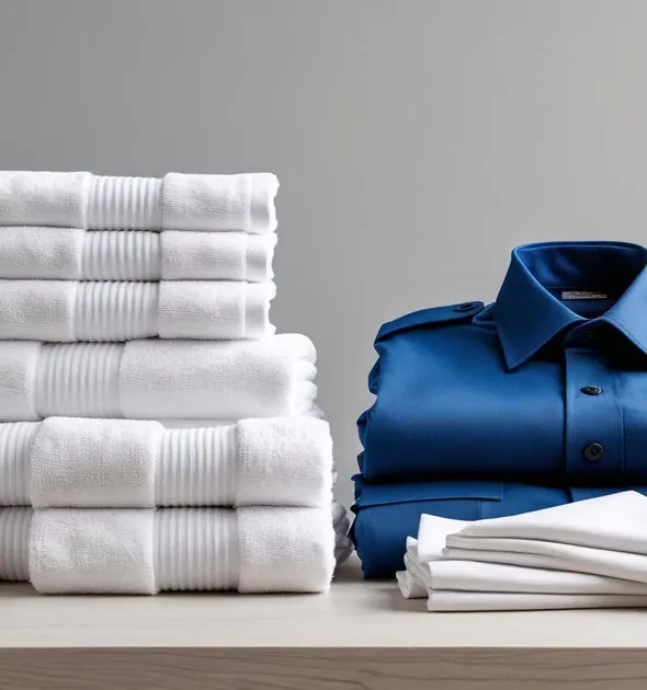 Towels, Uniforms, Linen In An Image Why Businesses Should Use A Laundry Service