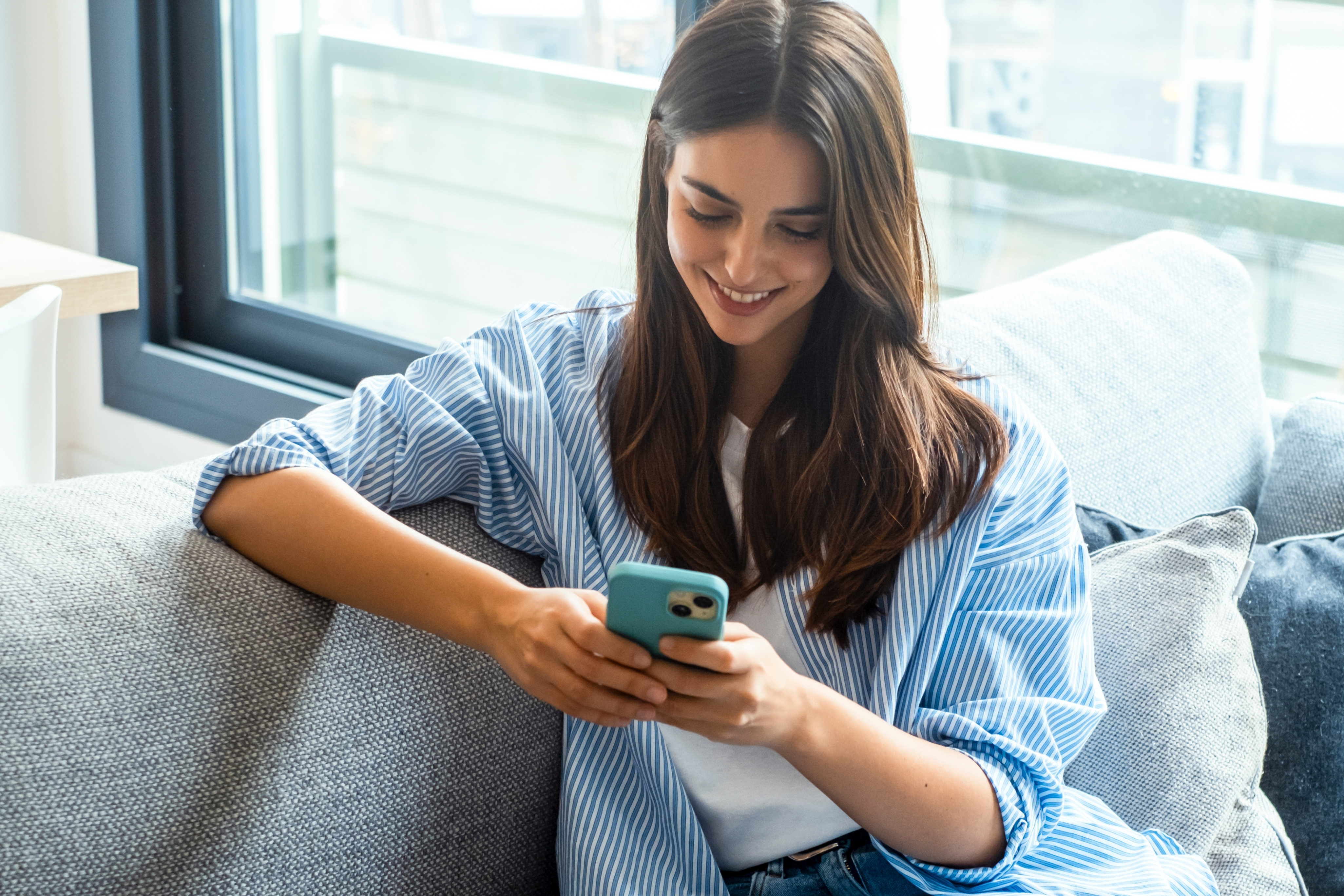 Woman Placing Order Right